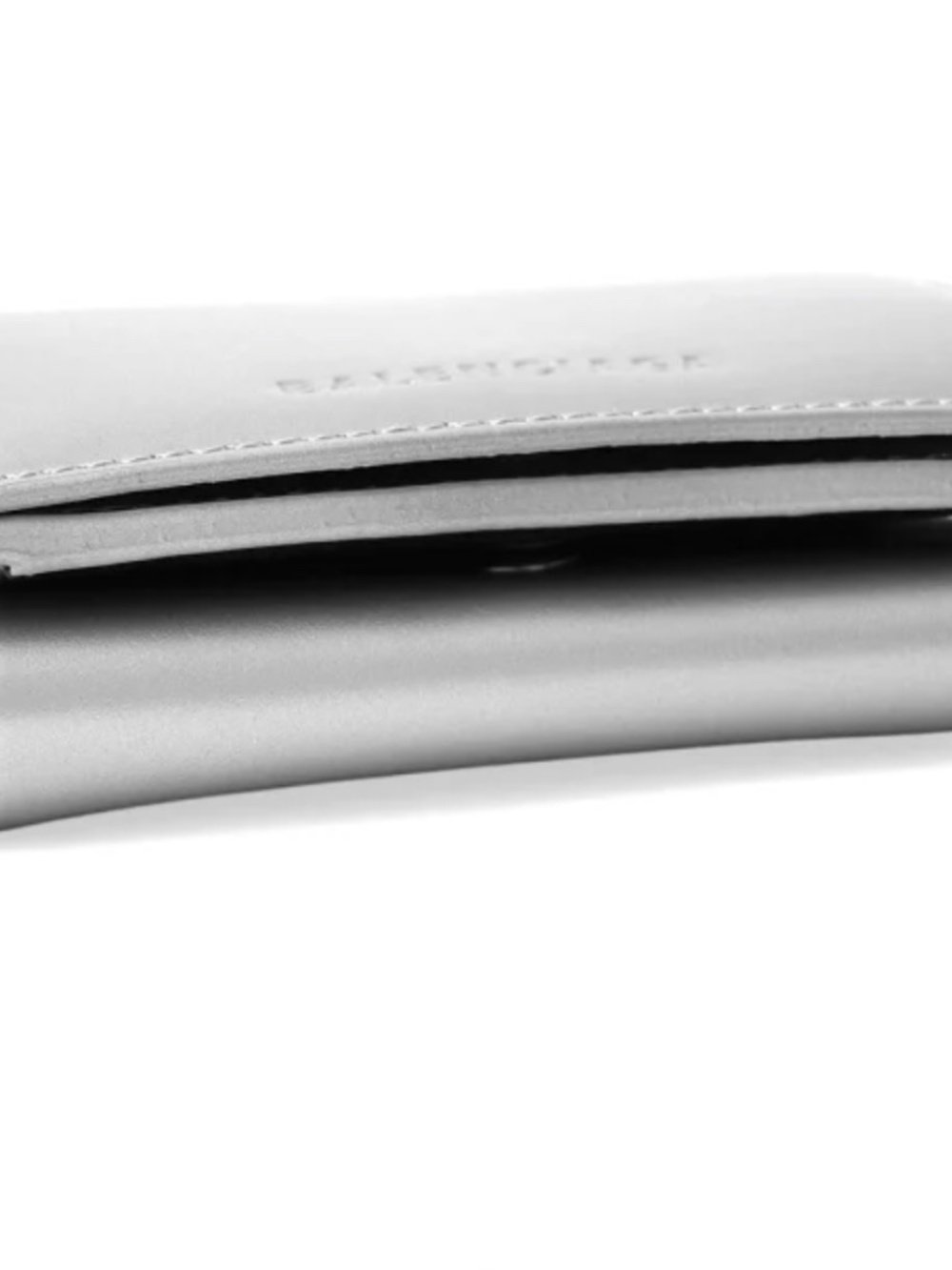 BALENCIAGA ESSENTIAL MINI WALLET Silver Trifold Wallet - Picture 9 of 13